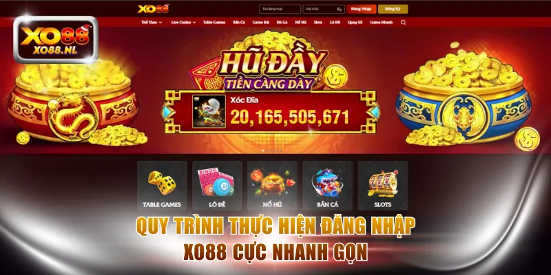 Quy trình thực hiện đăng nhập XO88 cực nhanh gọn